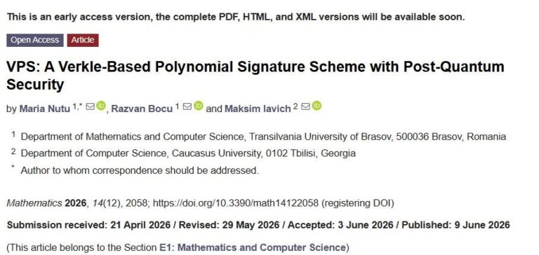 Read more about the article A new scientific paper has been published within the framework of our NATO SPS project